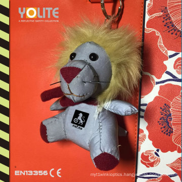 Cute Reflective Lion Plush Hanger